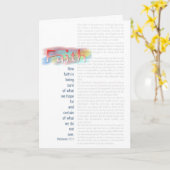 Faith Inspiration Grußkarte Karte (Gelbe Blume)