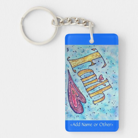 Faith Inspiration Word Art Schlüsselanhänger - Ben (Vorderseite)