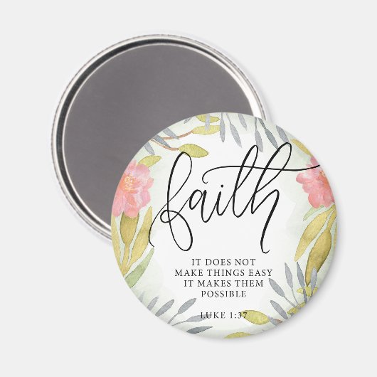Faith Inspirational Gift Magnet (Vorderseite/Rückseite)