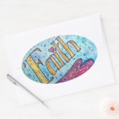 Faith Inspirational Word Art Sticker Decals (Umschlag)