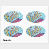 Faith Inspirational Word Art Sticker Decals (Blatt)