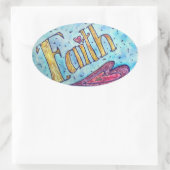 Faith Inspirational Word Art Sticker Decals (Tasche)