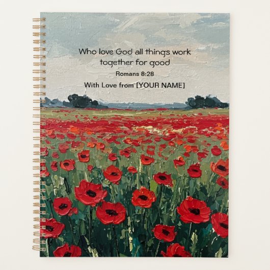 Faith-Inspired Personalized Planner Planer (Vorderseite)