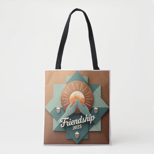 Faith-Inspired Sun Fiesta Tote Bag 2025 Tasche (Vorderseite)