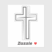 Faith-Inspiriert Gray Cross Symbol