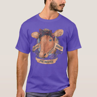 Faith Jesus Cow Christlich Psalm 136 T-Shirt