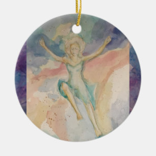 Faith Jump Feminine Woman M Girard Keramik Ornament