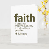 Faith Karte (Gelbe Blume)