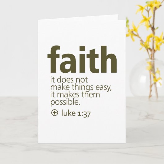 Faith Karte (Gelbe Blume)