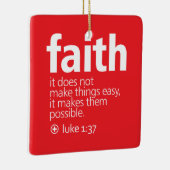 Faith Keramikornament (Rechts)