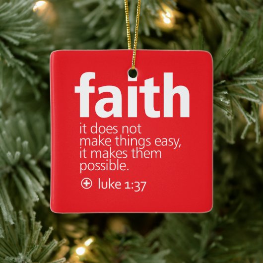 Faith Keramikornament (Baum)