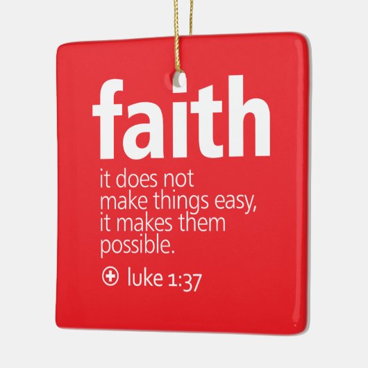 Faith Keramikornament (Links)