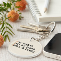 Faith Keychain – GOD & AMEN Thanksgiving Gift