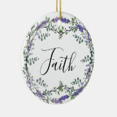 Faith Lavender Eucalyptus violette Blumen boho Keramik Ornament (Rechts)