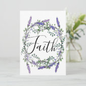 Faith Lavender und Eucalyptus Einladung (Stehend Vorderseite)