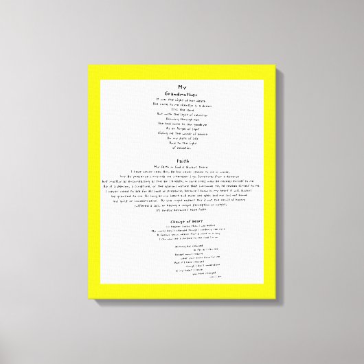 Faith Leinwanddruck (Vorderseite)