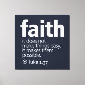 Faith Leinwanddruck (Vorderseite)
