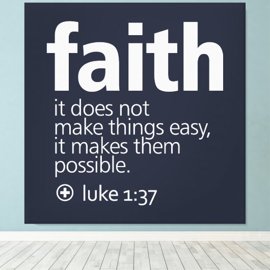 Faith Leinwanddruck (Insitu (Holzboden))