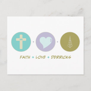 Faith Liebe Derricks Postkarte