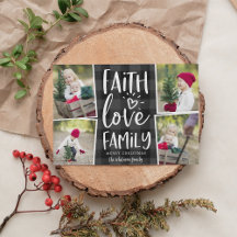 Faith Liebe Family | Weihnachtsfoto Collage