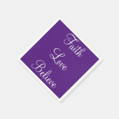 Faith Liebe glaubt Paper Napkins Serviette (Ecke)
