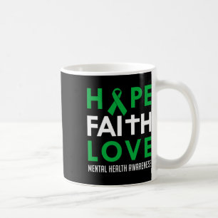 Faith Liebe Green Ribbon Mental Health Awareness Kaffeetasse