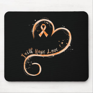 Faith Liebe Hope Courage Aml Leukemia Awareness Mousepad