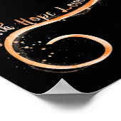 Faith Liebe Hope Courage Aml Leukemia Awareness Poster (Ecke)