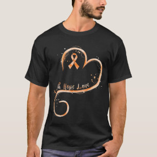 Faith Liebe Hope Courage Aml Leukemia Awareness T-Shirt