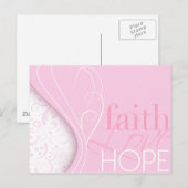Faith Liebe Hope Postkarte (Vorne/Hinten)