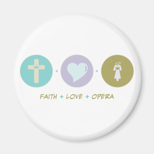 Faith Liebe Opera Magnet (Vorne)