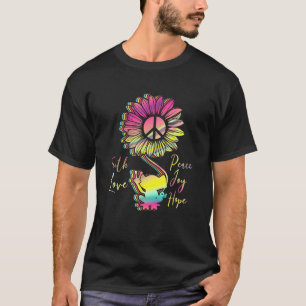 Faith Liebe Peace Joy Hope Frog Sign Yoga Frogs An T-Shirt