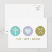Faith Liebe Rowing Postkarte (Vorne/Hinten)