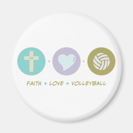 Faith Liebe Volleyball Magnet (Vorne)