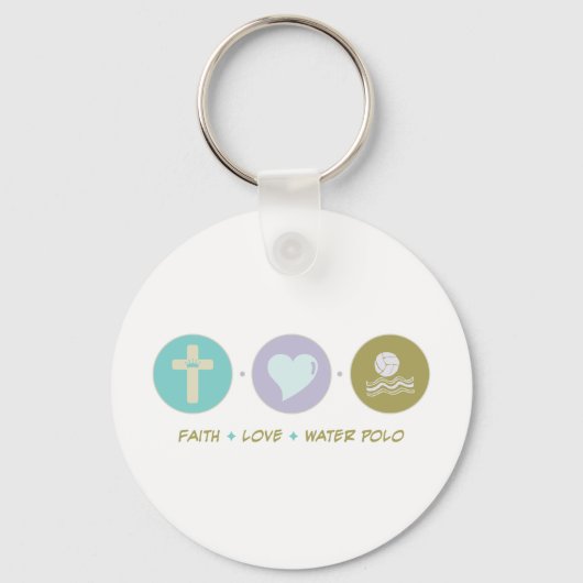 Faith Liebe Water Polo Schlüsselanhänger (Vorderseite)