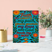 Faith Lights My Path Christian Art - Inspirationa Acrylschild (Hochzeit)