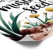 Faith like a Mustard Seed Christliches Kinderzimme Poster (Ecke)