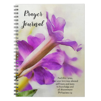 Faith Lila Blume Art Prayer Journal Notizblock