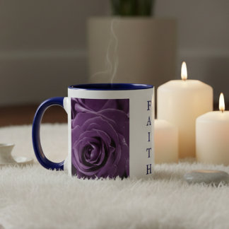 Faith Lila Rosen 11oz Zwei-Töne-Tasse Blau Tasse