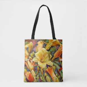 Faith Lily Blume and Bible Verse Tasche
