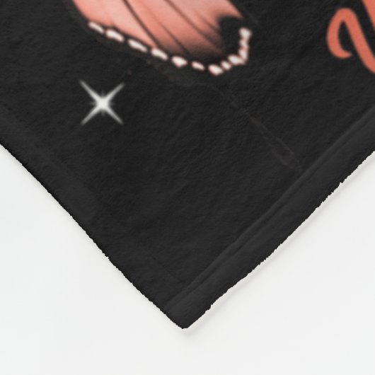 Faith Love Hope Butterfly Uterine Cancer Awareness Fleecedecke (Ecke)