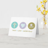 Faith Love Water Polo Karte (Gelbe Blume)