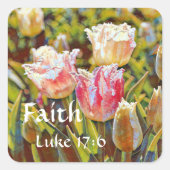 Faith Luke Tulip Sticker (Vorderseite)
