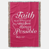 Faith macht möglich - weiß decke (Vorderseite Vertikal)