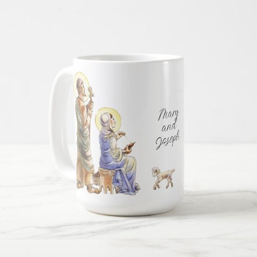 Faith Mary and Joseph Kaffeetasse (Vorderseite Links)