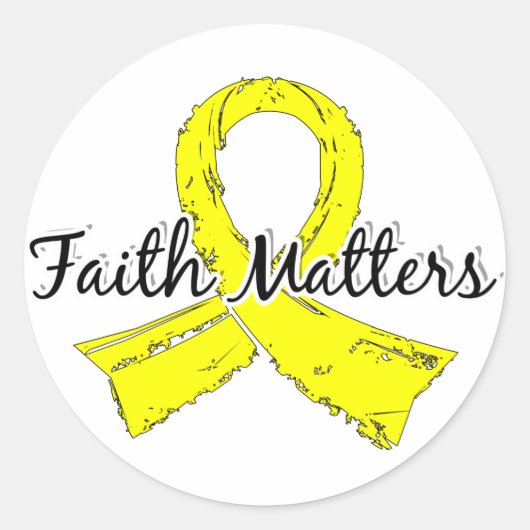 Faith Matters 5 Sarcoma Runder Aufkleber (Vorderseite)