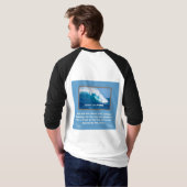 Faith Message James 1-6 - 3/4 Länge Länge T-Shirt (Schwarz voll)