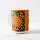 Faith Miracles Zitat Blumenbumblebeeren Irland Kaffeetasse (Vorderseite Links)