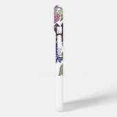 Faith Modern Feminine Christlich White Floral Case-Mate iPhone Hülle (Rückseite / Links)