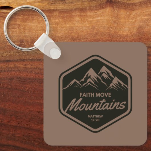 Faith Move Berge Schlüsselanhänger (Vorderseite)